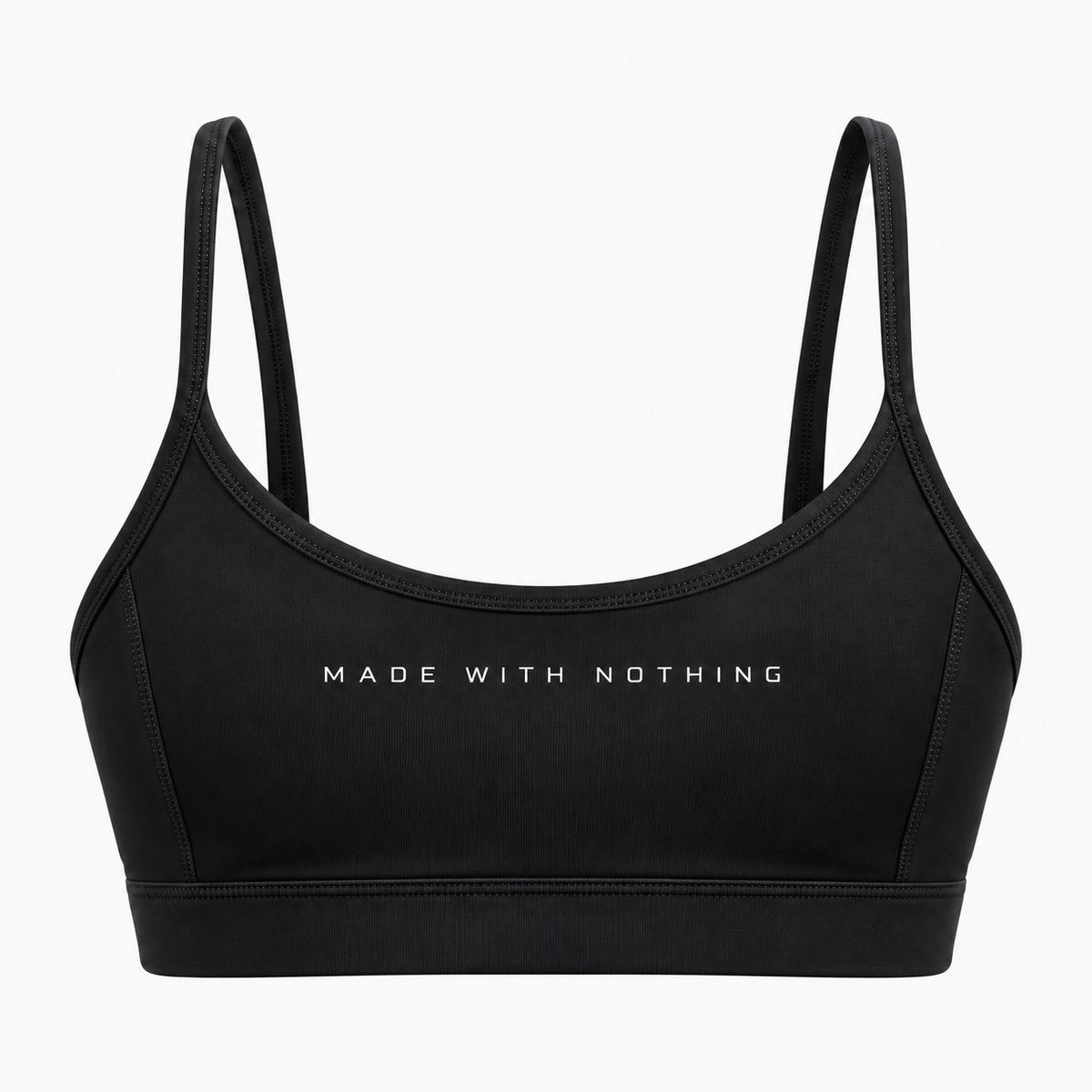 Vue produit de la brassière MWN FIT noire.