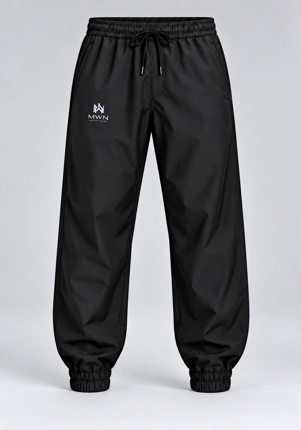 Détail du jogging MWN Fit Premium noir.